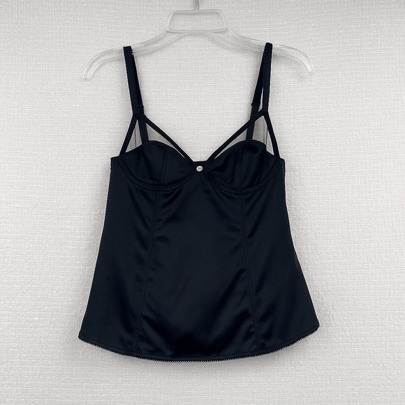 Dolce & Gabbana Tops - Dolce & Gabbana Black Corset Top, Adjustable Strap Cami, Lingerie, Italian